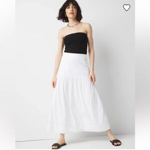✨NEW✨ WHBM Poplin A-Line Maxi Skirt